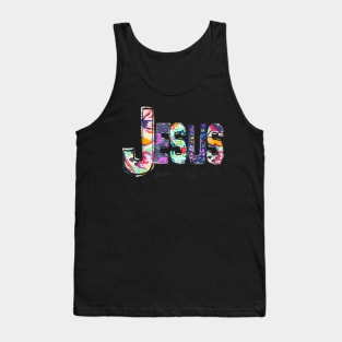 Jesus Paid It All Cross Christ For Christian Men Women Kid Tank Top